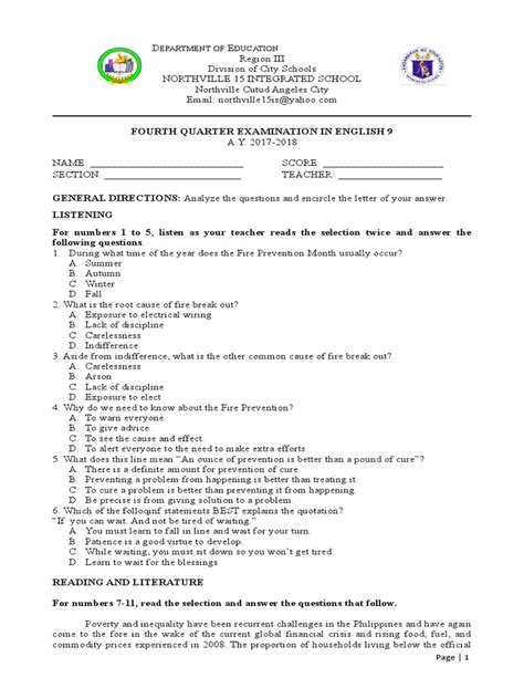 elibro grade 9 4th quarter|English .